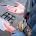 Fly Box Fulling Mill 6 Compartment Box Grey - In Action
