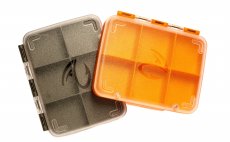 Fly Box Fulling Mill 6 Compartment Box Orange