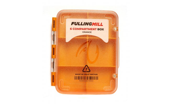 Fly Box Fulling Mill 6 Comp Box Orange Fly Box Fulling Mill 6 Comp Box Orange