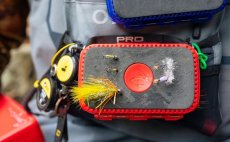 Fly Box Fulling Mill Fly Patch Red - In Action