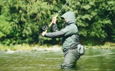 Fly Fishing Set - Guideline Embrace Sea Trout & Salmon SW - In Action