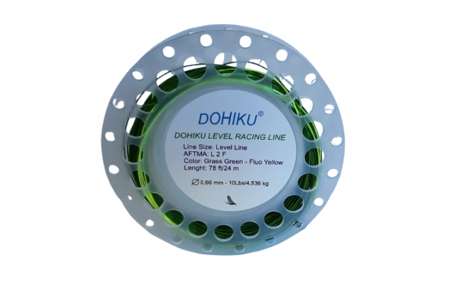 Fly Line Euro Nymphing Dohiku Level Racing Line Grass Green & Fluo Yellow Fly Line Euro Nymphing Dohiku Level Racing Line Grass Green & Fluo Yellow