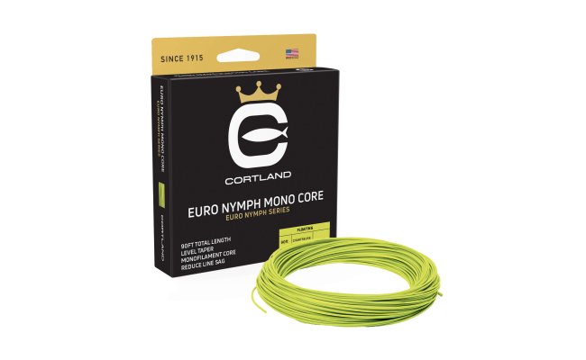 Fly Line Hi-Vis Euro Nymph Mono Core Cortland EURO NYMPH SERIES  Fly Line Hi-Vis Euro Nymph Mono Core Cortland EURO NYMPH SERIES Level .022; Chartreuse