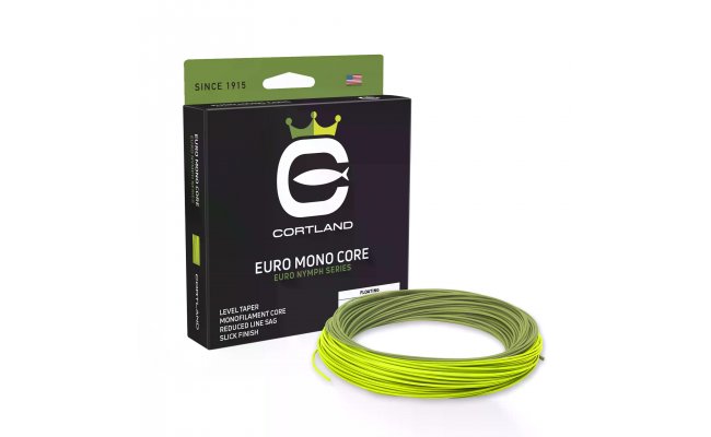 Fly Line Nymphing Cortland Euro Mono Core EURO NYMPH SERIES Fly Line Nymphing Cortland Euro Mono Core EURO NYMPH SERIES Level .017; Gecko Green & Chartreuse