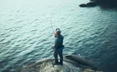 Fly Line Intermediate Guideline Coastal Classic - In Action