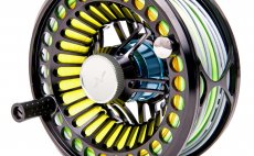 Fly Reel Guideline Vosso Glossy Slate Black - Front Side