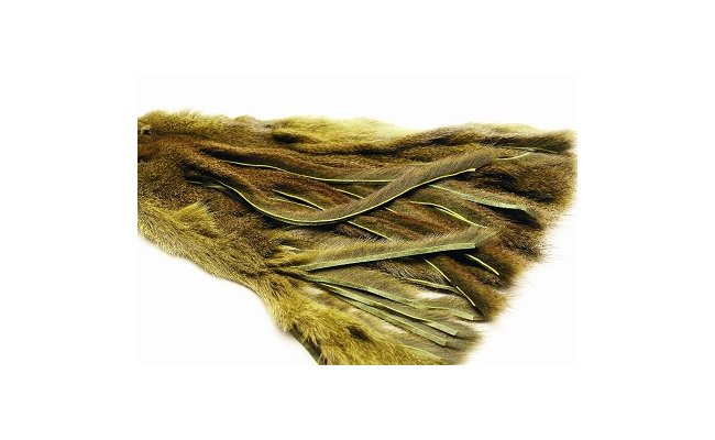 Micro Zonker Pine Squirrel Veniard Whole Skin Micro Zonker Pine Squirrel Veniard Whole Skin Black