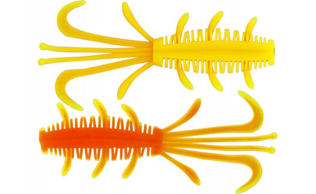 Rubber Lures Kinetic NYX Rubber Lures Kinetic NYX - Yellow/Orange, 10 pcs