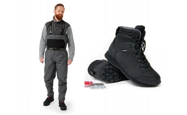 SET Waders Guideline Kaitum XT + Wading Boots Kaitum Rubber Sole SET Waders Guideline Kaitum XT + Wading Boots Kaitum Rubber Sole