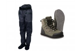 SET Waders Kinetic X5 Waist + Wading ... SET Waders Kinetic X5 Waist + Wading Boots X4 Felt Sole