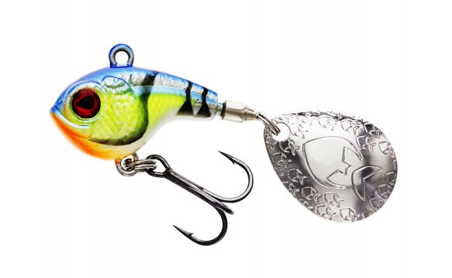 Spinner Westin Dropbite Spin Tail Jig Chartreuse Blue Craw Spinner Westin Dropbite Spin Tail Jig Chartreuse Blue Craw - 8 g; 2.6 cm