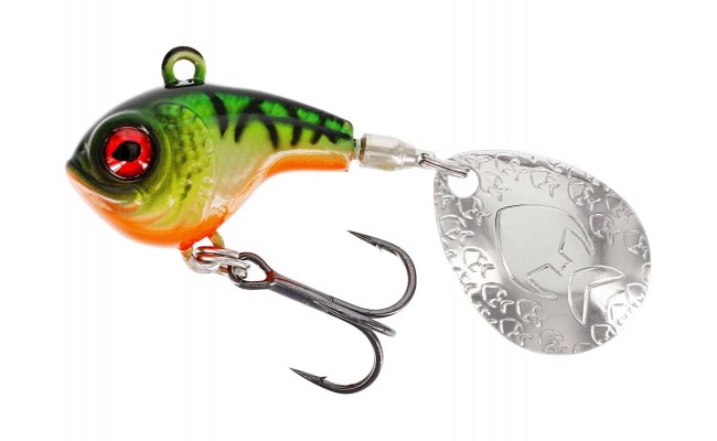 Spinner Westin Dropbite Spin Tail Jig Firetiger Spinner Westin Dropbite Spin Tail Jig Firetiger - 8 g; 2.6 cm