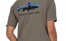 T-Shirt Patagonia Home Water Trout Organic (brown version)