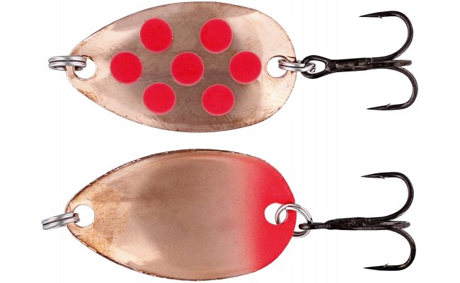 Trout Spoon Westin Fidusen Copper & Red Dots Metallic Trout Spoon Westin Fidusen Copper & Red Dots Metallic - 2.8 g; 3.2 cm  
