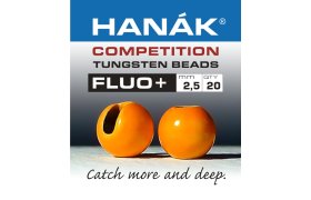 Tungsten Beads Hanak Competition UV+ ... Tungsten Beads Hanak Competition UV+ FLUO Orange 2,0 mm, 20 pcs