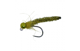 Tungsten Jig MOP Fly Green Body Yellow ... Tungsten Jig MOP Fly Green Body Yellow & Metallic Green, Size 14