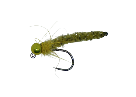 Tungsten Jig MOP Fly Green Body Yellow ... Tungsten Jig MOP Fly Green Body Yellow & Metallic Green, Size 14