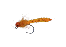 Tungsten Jig MOP Fly Orange Body Orange ... Tungsten Jig MOP Fly Orange Body Orange & Metallic Orange, Size 14