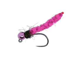 Tungsten Jig MOP Fly Pink Body Peacock ... Tungsten Jig MOP Fly Pink Body Peacock & Metallic Pink, Size 14