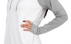 Women's SolarFlex Hoody Simms White Cinder