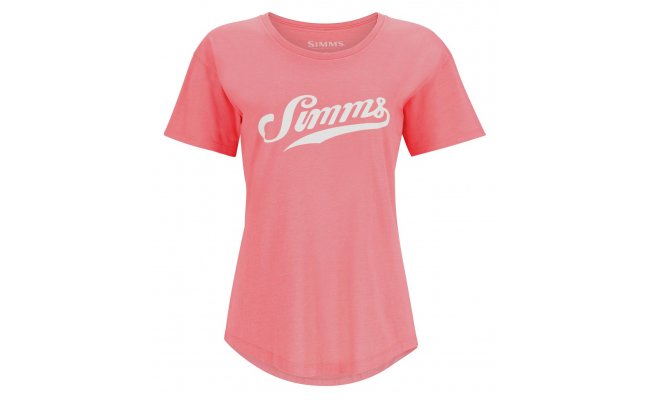 Women's T-Shirt Simms Script Gulf Coral Women's T-Shirt Simms Script Gulf Coral XS