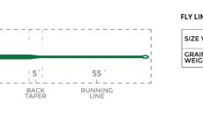 Fly Line Slow Intermediate Cortland COMPETITION SERIES - Chart