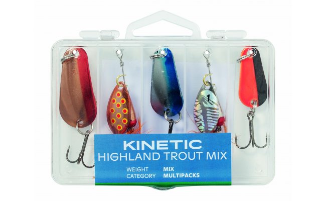 Spoon Box Set Kinetic Highland Trout  Spoon Box Set Kinetic Highland Trout Mix