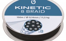 Braided Fishing Line Kinetic 8 Braid 150 m Black