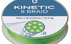 Braided Fishing Line Kinetic 8 Braid 150 m Fluo Green