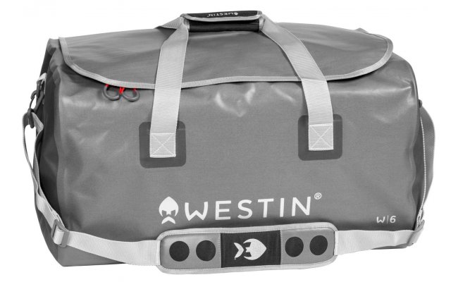 Waterproof Bag Westin W6 Boat Lurebag Silver & Grey Large 60L Waterproof Bag Westin W6 Boat Lurebag Silver & Grey Large 60L