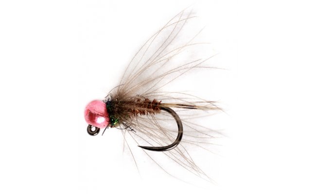 CDC Pheasant Tail Jig Metallic Pink B/L CDC Pheasant Tail Jig Metallic Pink B/L, Size 16, 2.8 mm