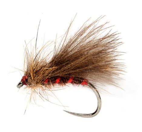 Dry Fly  Sedgehog Brown  Set of 3 hook size 18