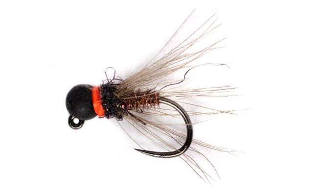 CDC Pheasant Tail Jig Matte Black B/L CDC Pheasant Tail Jig Matte Black B/L, Size 16, 2.8 mm