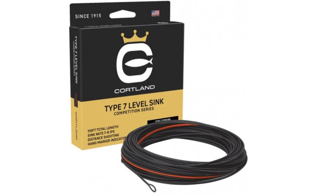 Fly Line Sinking Cortland COMPETITION SERIES Type 7 Level Sink Fly Line Sinking Cortland COMPETITION SERIES Type 7 Level Sink WF# 5/6 Black