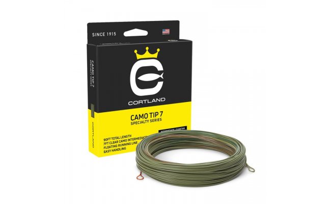Fly Line Intermediate Tip Cortland CAMO TIP 7 Specialty Series Fly Line Intermediate Tip Cortland CAMO TIP 7 Specialty Series WF #5 - Camo & Olive