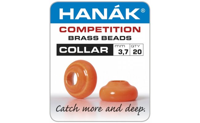 Brass Beads Hank Competition COLLAR Fluo Orange Brass Beads Hank Competition COLLAR Fluo Orange 2.9 mm, 20 pcs