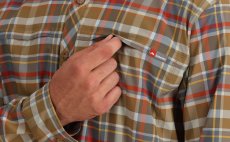 Fishing Shirt Simms BugStopper Chestnut Multi Plaid