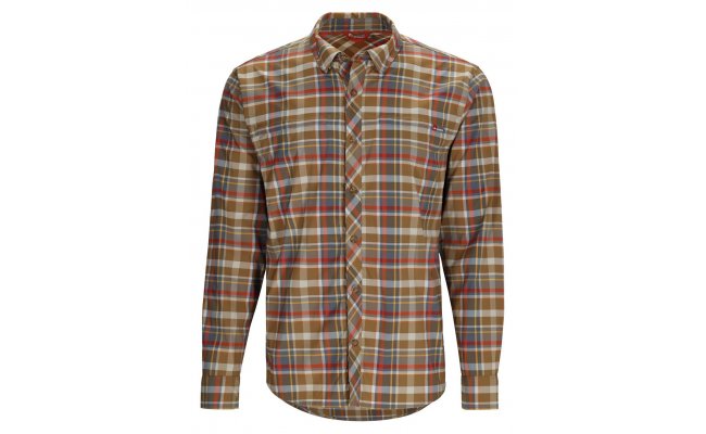 Fishing Shirt Simms BugStopper Chestnut Multi Plaid Fishing Shirt Simms BugStopper Chestnut Multi Plaid S