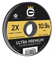 Fluorocarbon Tippet Cortland Ultra Premium - Top Secret 27 m Fluorocarbon Tippet Cortland Ultra Premium - Top Secret 27 m - 0,076 mm; 0.9 kg