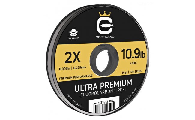 Fluorocarbon Tippet Cortland Ultra Premium - Top Secret 27 m Fluorocarbon Tippet Cortland Ultra Premium - Top Secret 27 m - 0,279 mm; 7.2 kg