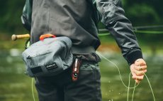 Fly Fishing Waistbag Guideline Experience Wateproof Waistbag 5 - In Action