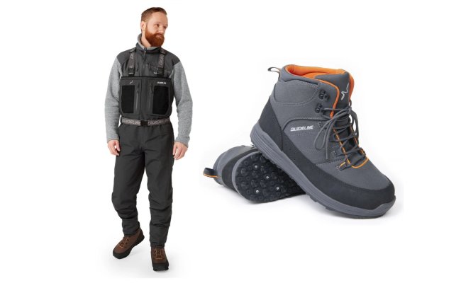 SET Waders Guideline Laxa + Wading Boots Laxa Rubber Sole SET Waders Guideline Laxa + Wading Boots Laxa Rubber Sole