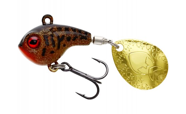 Spinner Westin Dropbite Spin Tail Jig Motoroil Burbot Spinner Westin Dropbite Spin Tail Jig Motoroil Burbot - 8 g; 2.6 cm