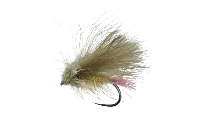 Ungr's CDC Caddis Pink Tip B/L Ungr's CDC Caddis Pink Tip B/L, Size 14