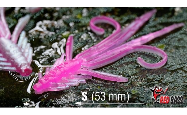 Gummy Nymph RedBass Nr. 1 S - 53 mm Gummy Nymph RedBass Nr. 1 S - 53 mm Signal Pink UV