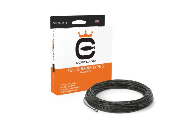 Fly Line Sinking Cortland 444 FULL SINKING TYPE 6 Classic Fly Line Sinking Cortland 444 FULL SINKING TYPE 6 Classic WF #5 - Black
