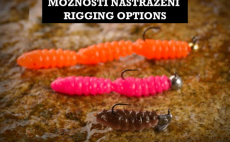 Gummy Larva RedBass Trout Grub L - 3 x 25 mm - Rigging options
