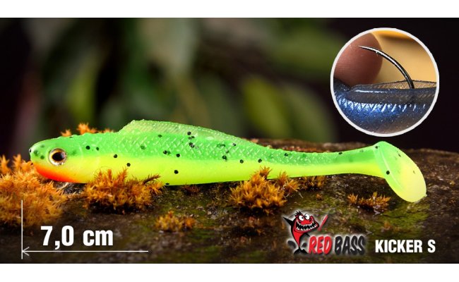 Gummy Ripper RedBass Kicker S - 70 mm Gummy Ripper RedBass Kicker S - 70 mm Signal Yellow G UV