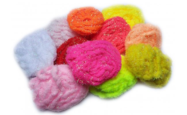 Chenille FlyBox Eggstasy CHAOS Chenille FlyBox Eggstasy CHAOS, Fluo Red
