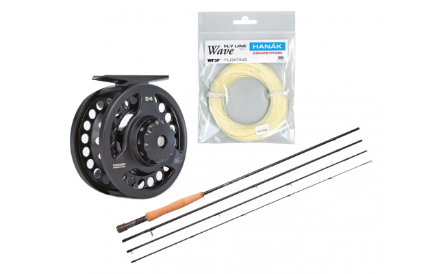 Fly Fishing Set - Hank Competition Wave Nymph Start Basic Fly Fishing Set - Hank Competition Wave Nymph Start Basic AFTMA 3